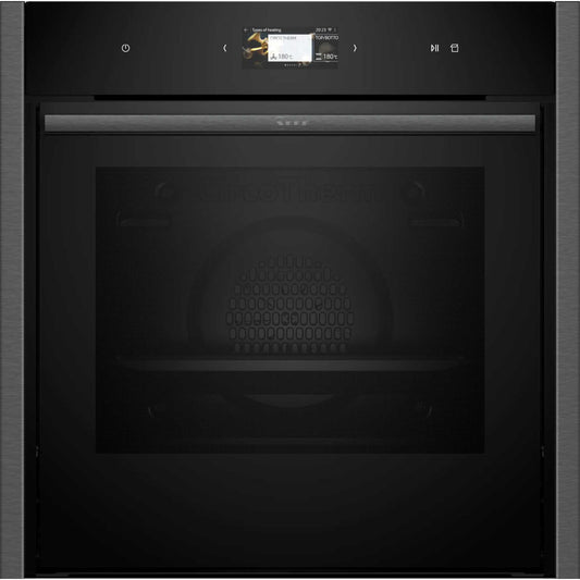 NEFF N 90 B64VS71G0B Slide&Hide Built-In Smart Single Oven with Steam Function - Graphite Grey