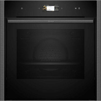 NEFF N 90 B64VS71G0B Slide&Hide Built-In Smart Single Oven with Steam Function - Graphite Grey