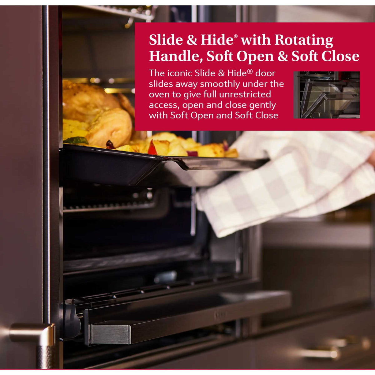 NEFF N 90 B64VS71G0B Slide&Hide Built-In Smart Single Oven with Steam Function - Graphite Grey
