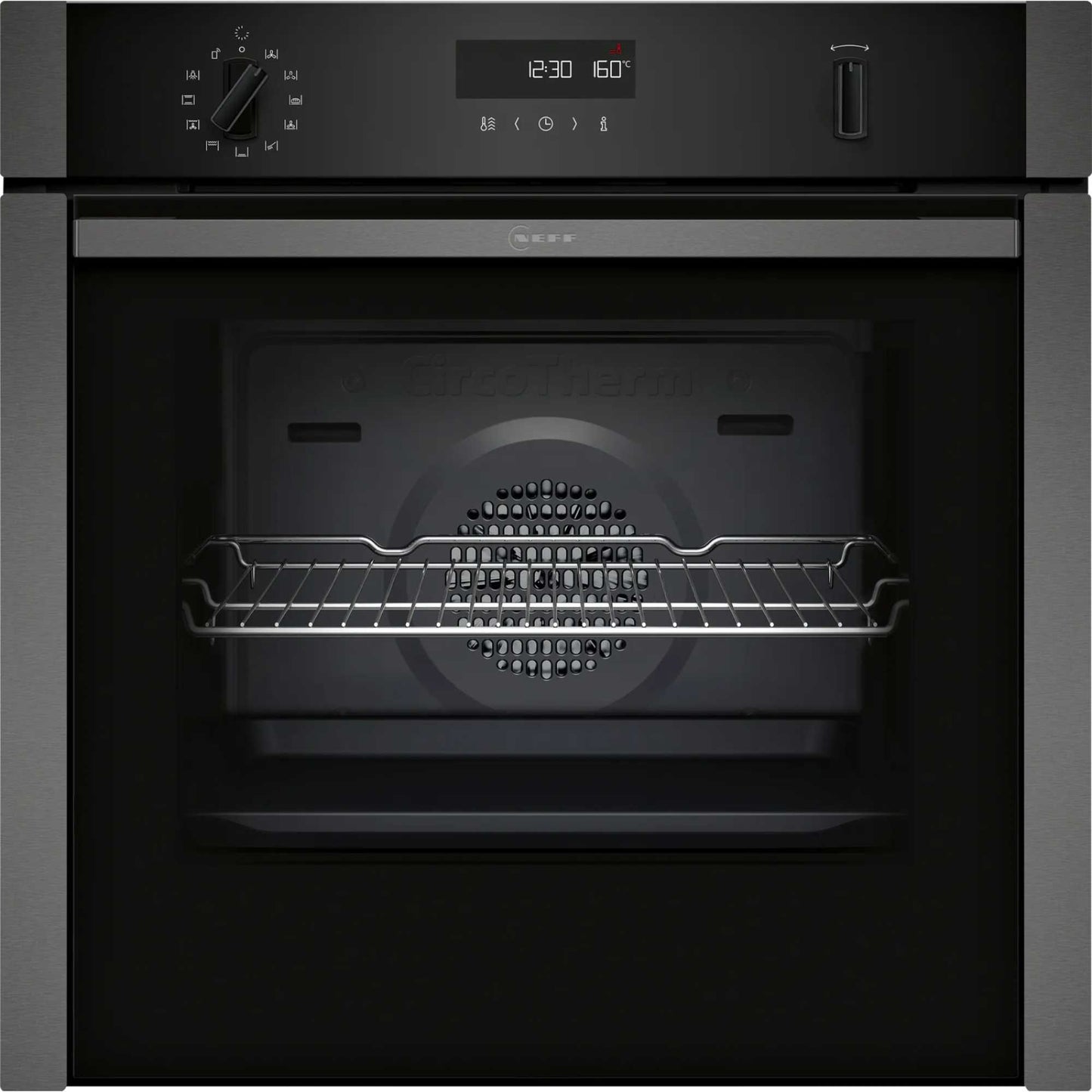 NEFF N 50 B6ACH7AG7B Slide&Hide Built-In Smart Single Oven - Graphite Grey