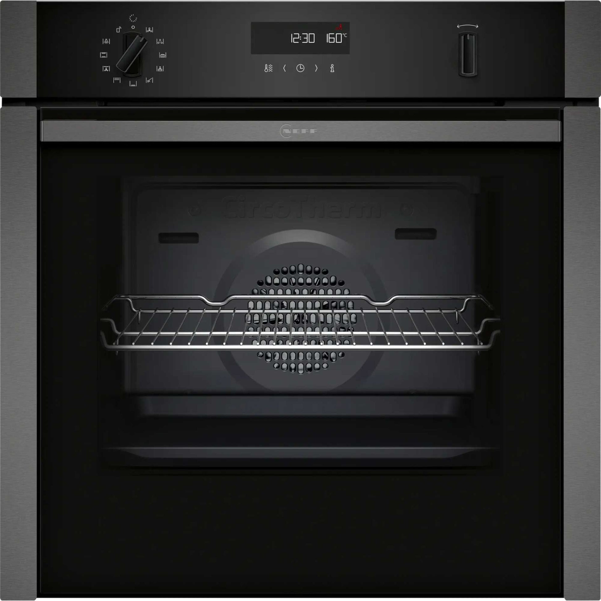 NEFF N 50 B6ACH7AG7B Slide&Hide Built-In Smart Single Oven - Graphite Grey
