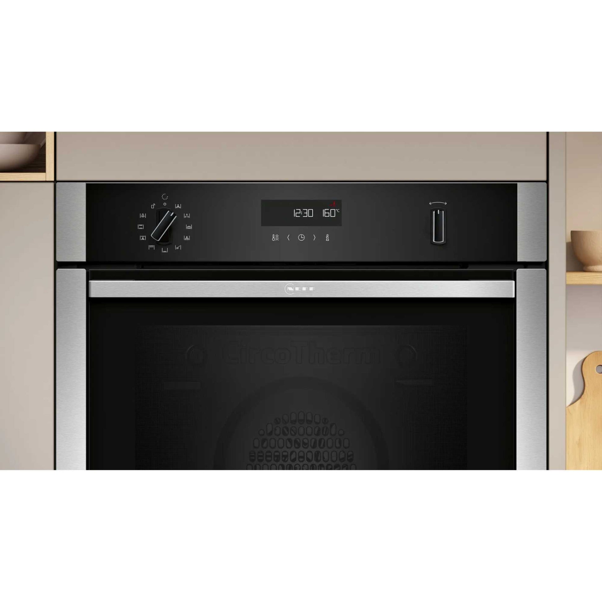 NEFF N 50 B6ACH7AN7B Slide&Hide Built-In Smart Single Oven - Stainless Steel