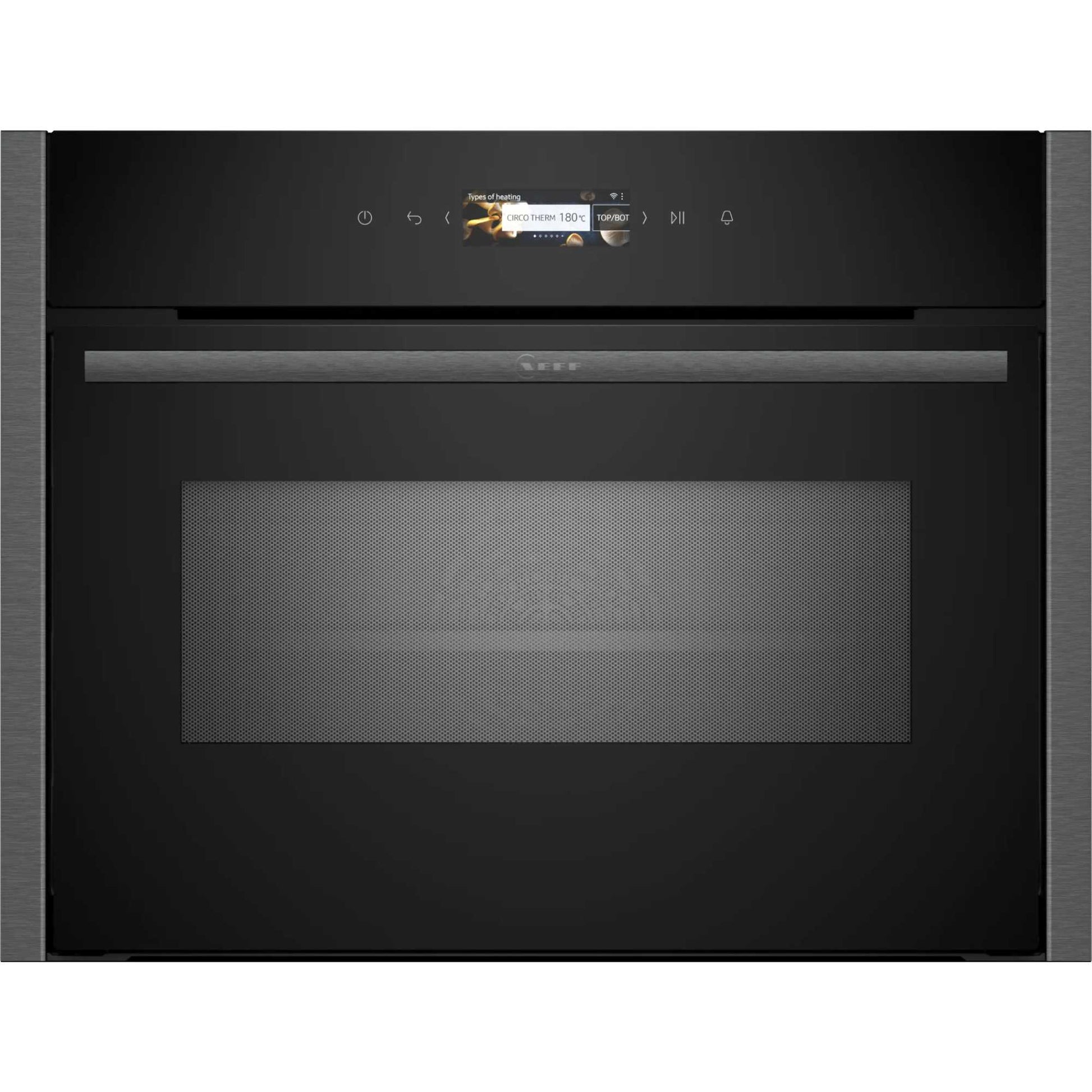 NEFF N 70 C24MR21G0B Built-In Compact Smart Single Oven with Microwave Function - Graphite Grey