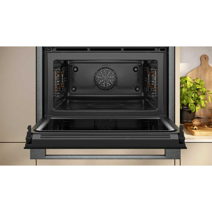 NEFF N 70 C24MR21G0B Built-In Compact Smart Single Oven with Microwave Function - Graphite Grey