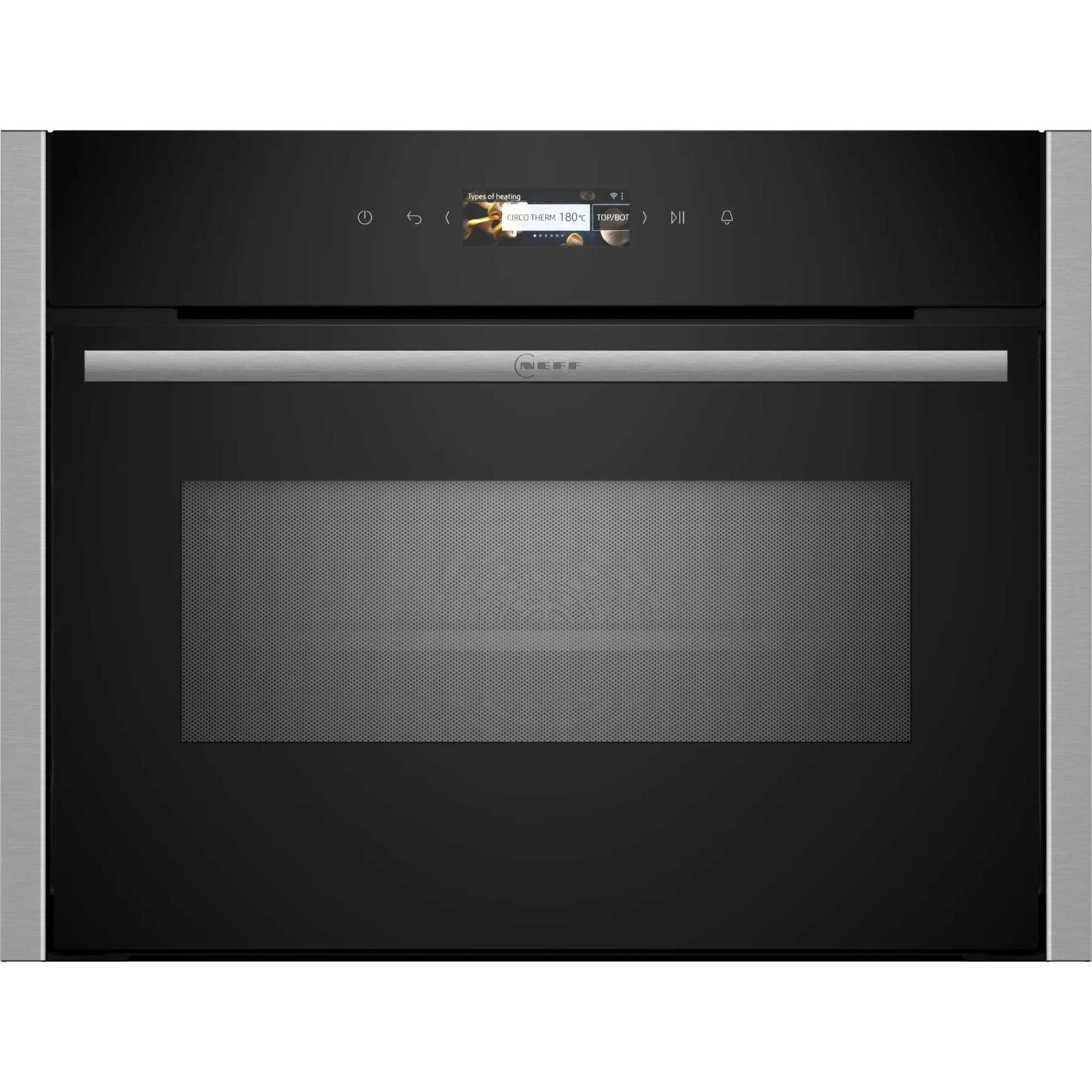 NEFF N 70 C24MR21N0B Built-In Compact Smart Single Oven with Microwave Function - Stainless Steel