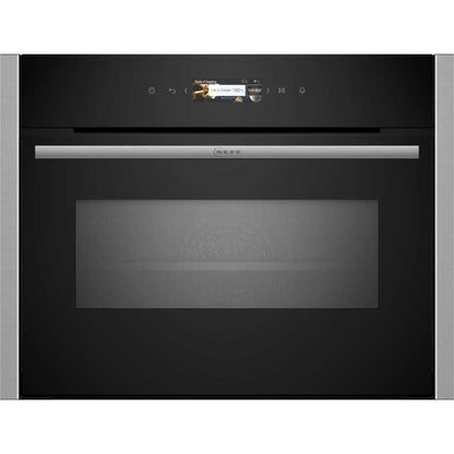 NEFF N 70 C24MR21N0B Built-In Compact Smart Single Oven with Microwave Function - Stainless Steel