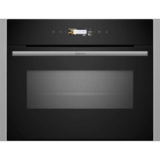 NEFF N 70 C24MR21N0B Built-In Compact Smart Single Oven with Microwave Function - Stainless Steel