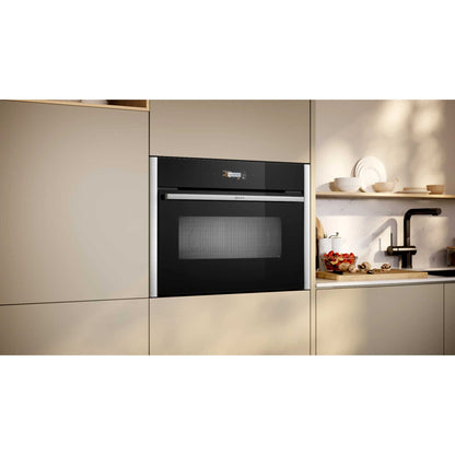 NEFF N 70 C24MR21N0B Built-In Compact Smart Single Oven with Microwave Function - Stainless Steel