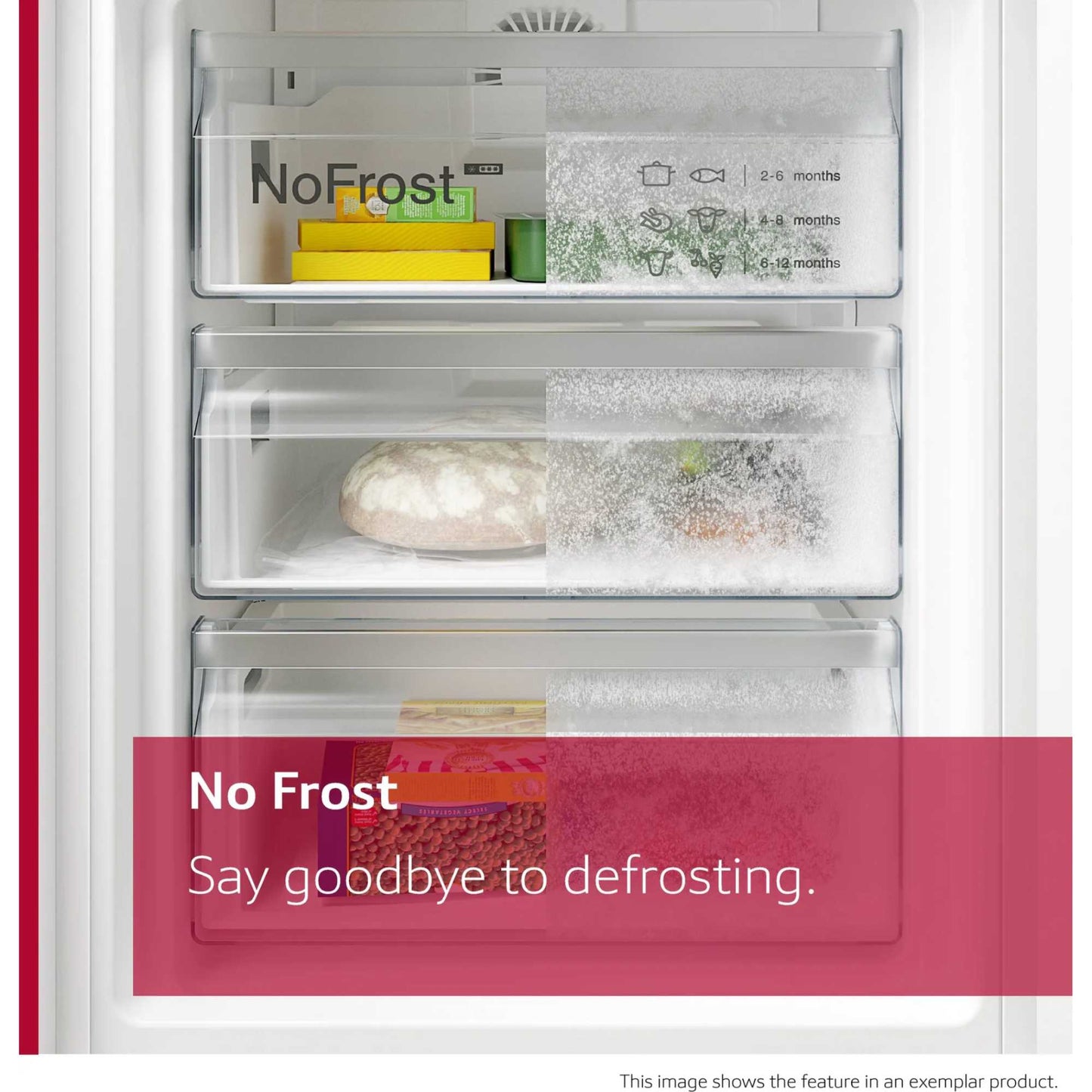 NEFF N50 Built-In Undercounter Freezer Full NoFrost - GU7212FE0G