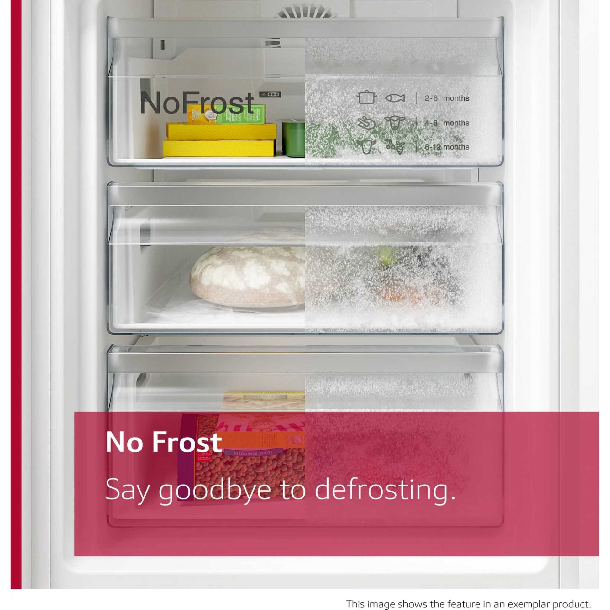 NEFF N50 Built-In Undercounter Freezer Full NoFrost - GU7212FE0G