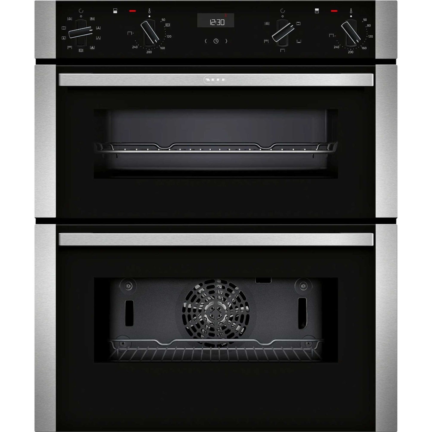 NEFF N 50 J1ACE2HN0B Built-In Double Oven - Stainless Steel