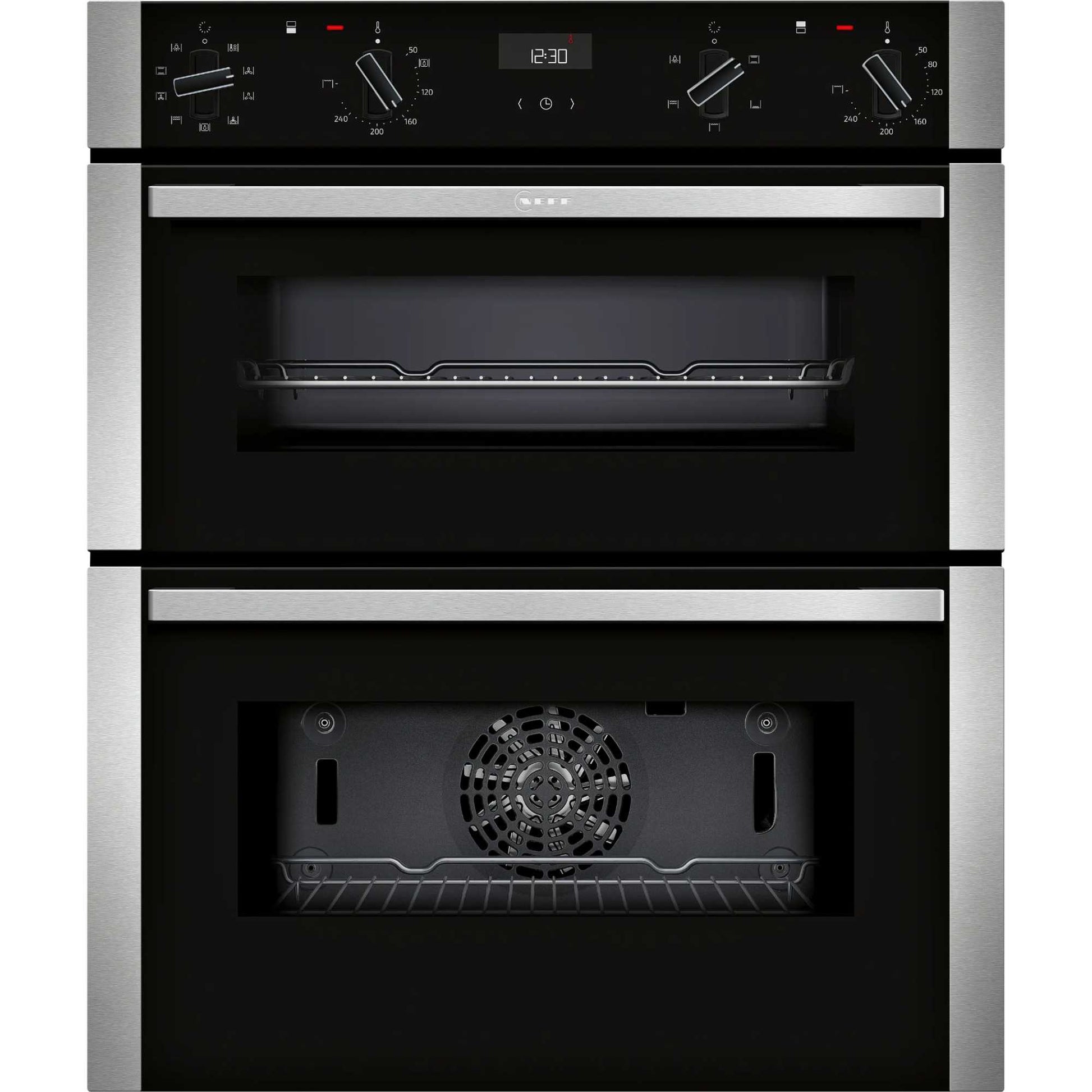 NEFF N 50 J1ACE2HN0B Built-In Double Oven - Stainless Steel