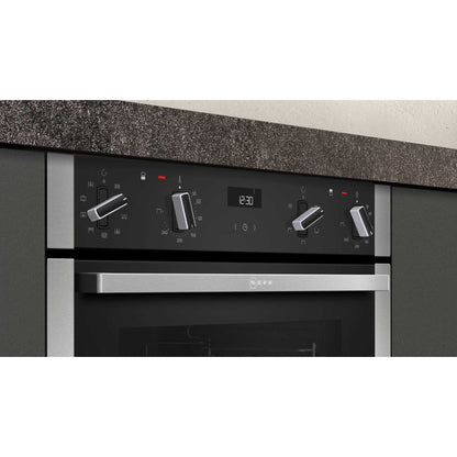 NEFF N 50 J1ACE2HN0B Built-In Double Oven - Stainless Steel