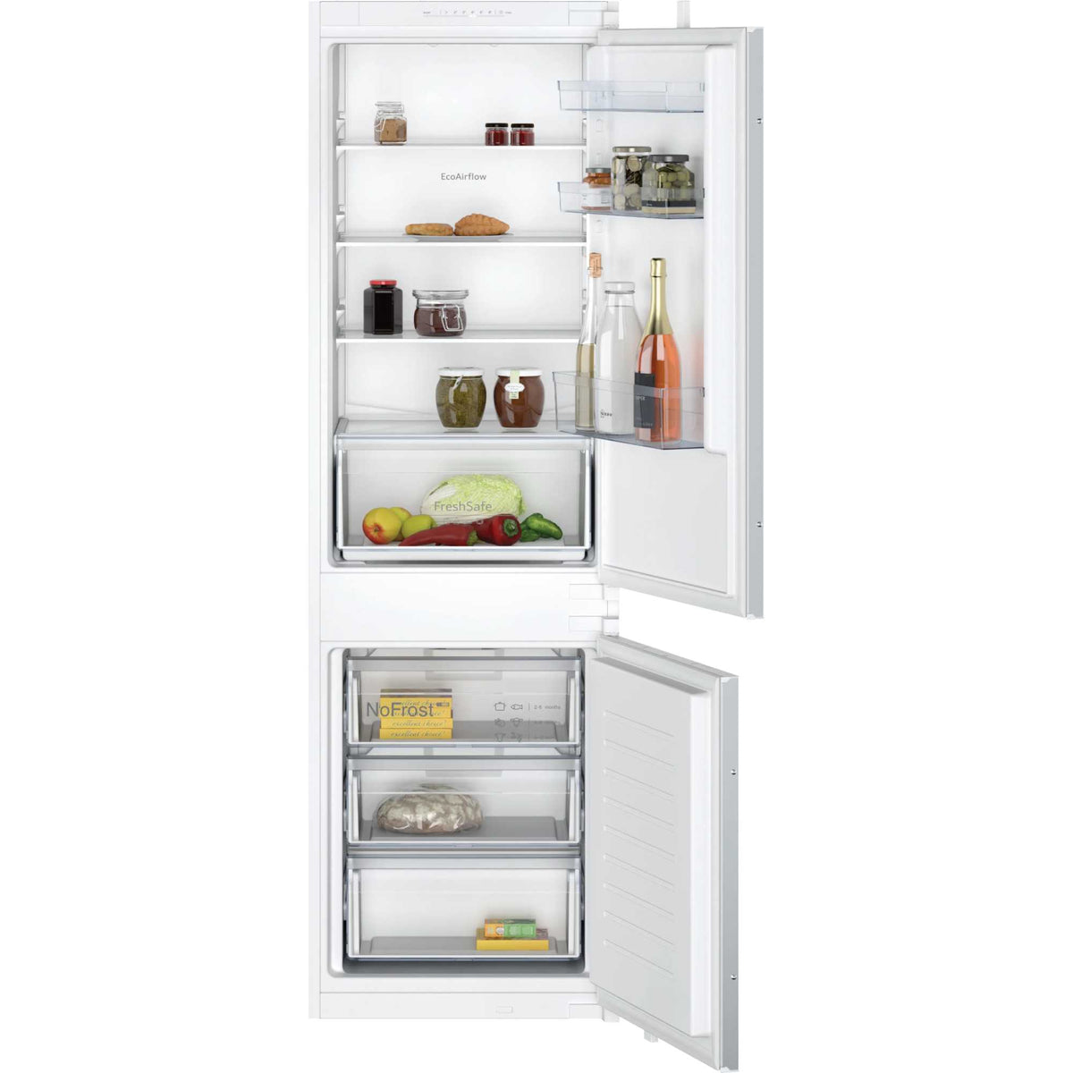 NEFF N 30 Built-In Fridge Freezer 60/40 Full NoFrost - KI7861SE0G