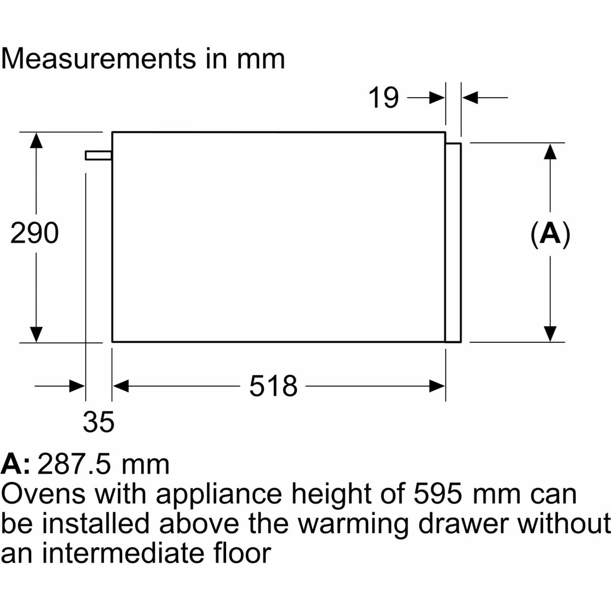 NEFF N34HA11N1B N 70 60cm Built-In Warming Drawer - Stainless Steel