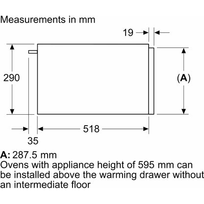 NEFF N34HA11N1B N 70 60cm Built-In Warming Drawer - Stainless Steel