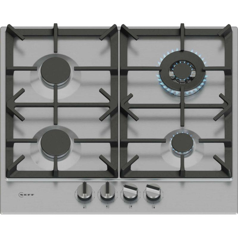 NEFF T26CIH8N0 N70 60cm 4 Burner Gas Hob - Stainless Steel