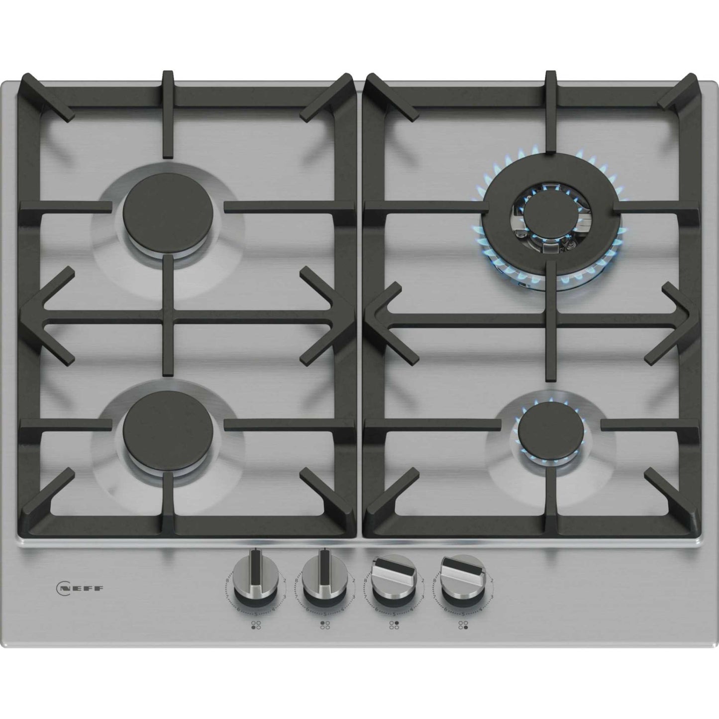 NEFF T26CIH8N0 N70 60cm 4 Burner Gas Hob - Stainless Steel