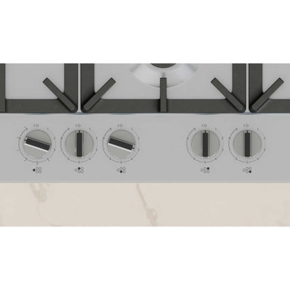 NEFF T27CIS8N0 N70 75cm 5 Burner Gas Hob - Stainless Steel