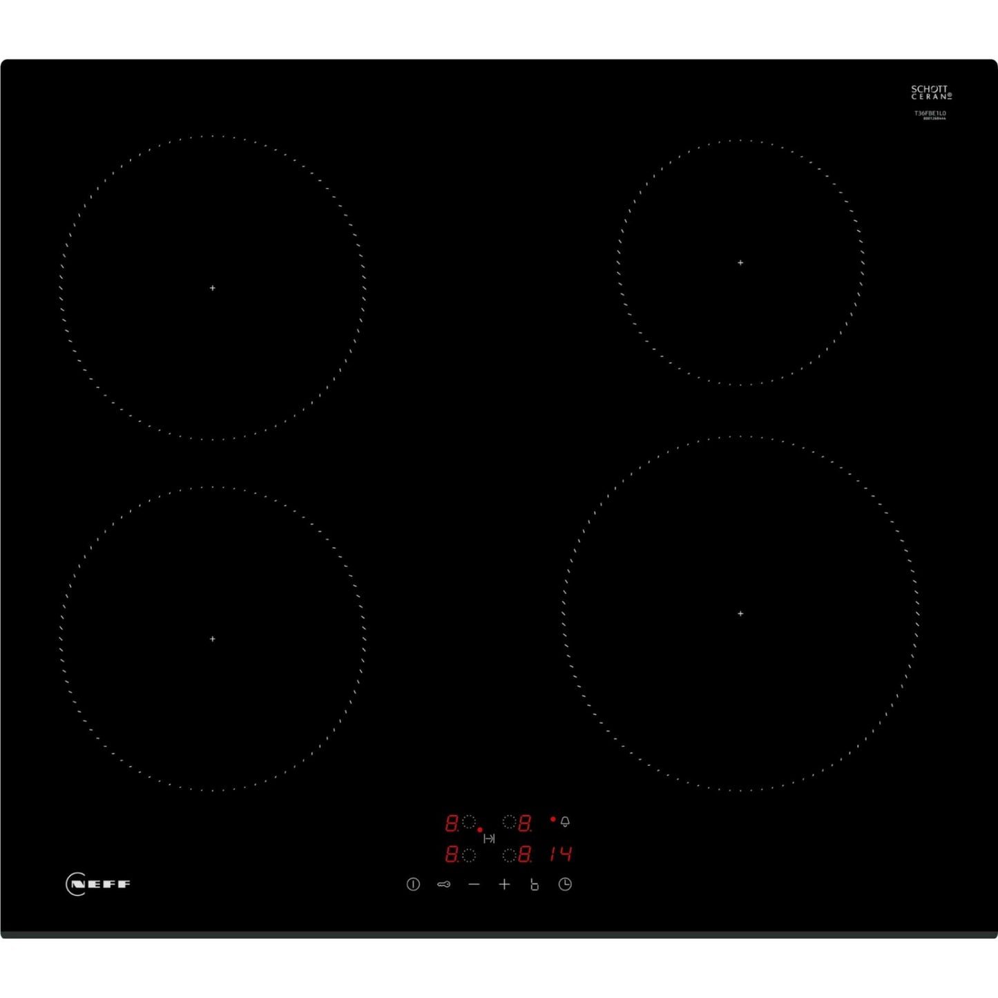 NEFF T36FBE1L0 N30 60cm 4 Burner Hob - Black