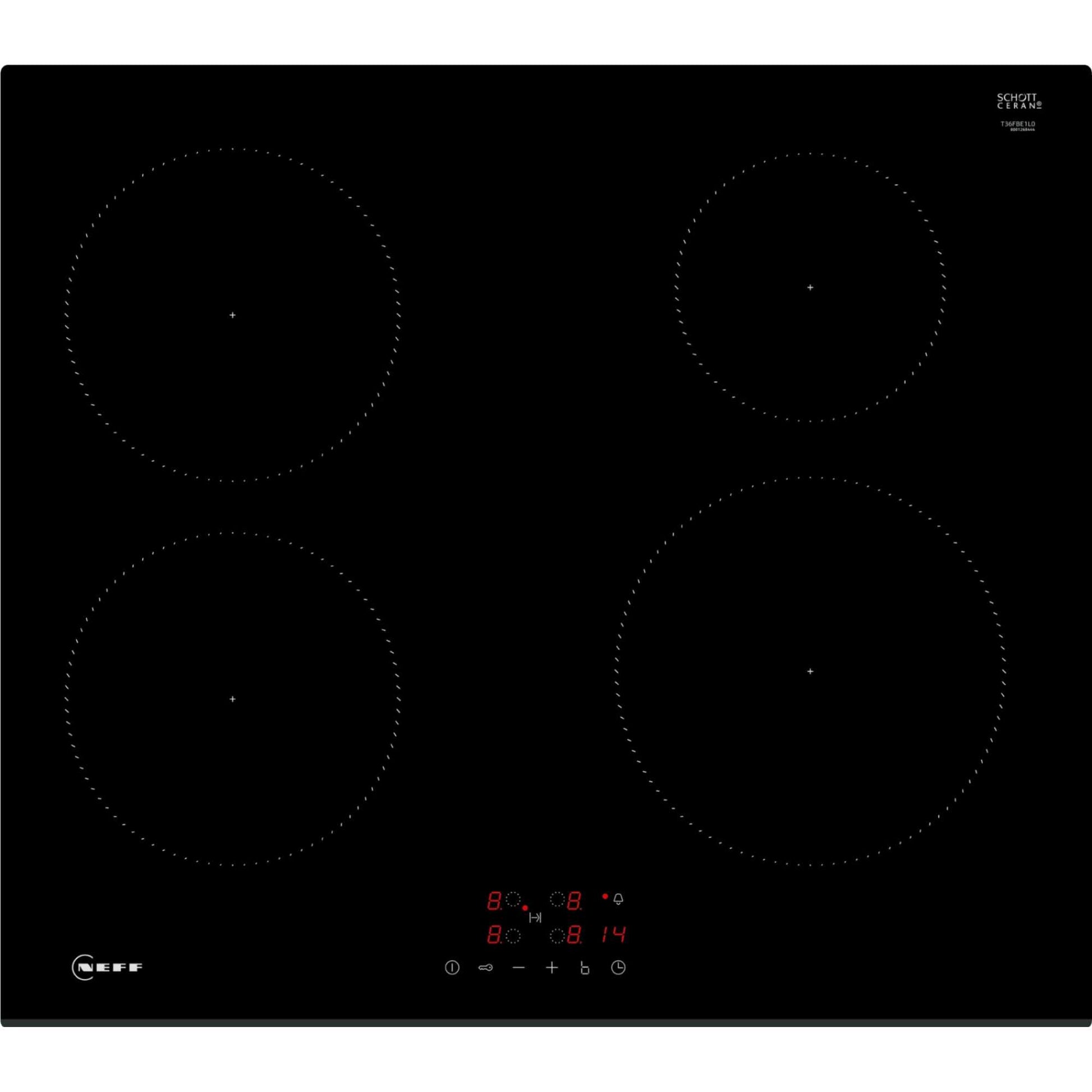 NEFF T36FBE1L0 N30 60cm 4 Burner Hob - Black