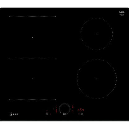 NEFF T56FHS1L0 N 70 60cm 4 Zone Smart Induction Hob - Black