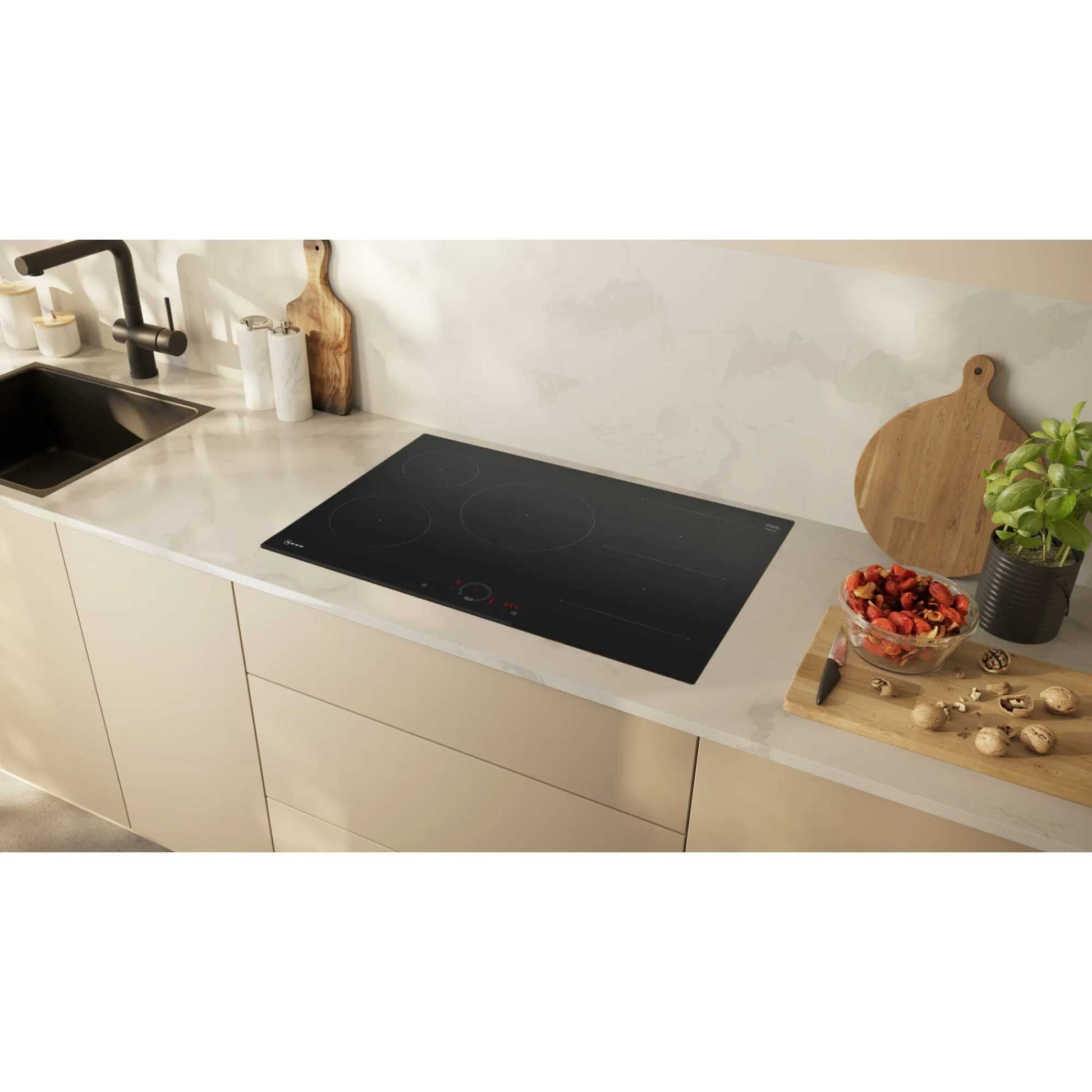 NEFF T58FHW1L0 N70 80cm Smart 5 Burner Hob - Black