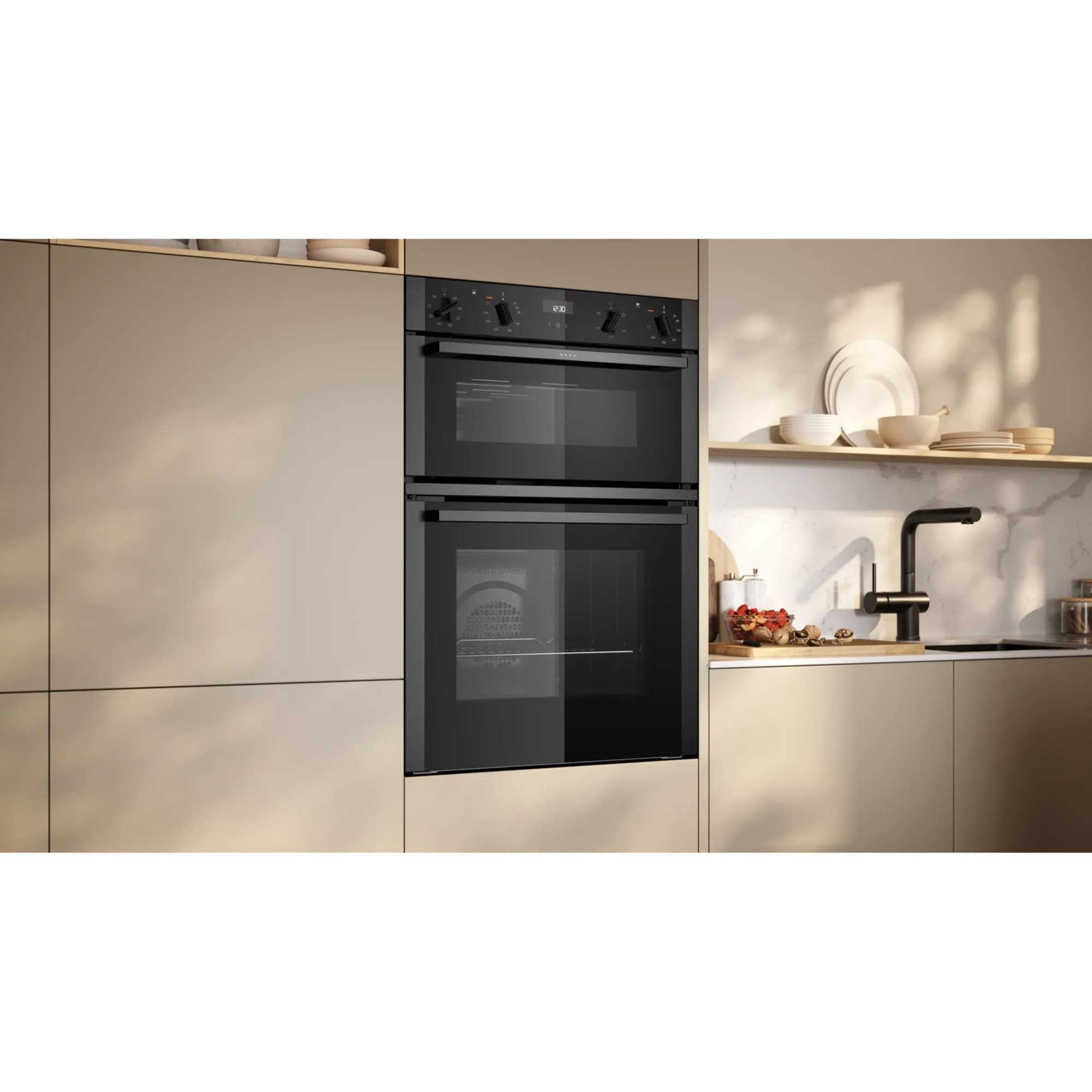NEFF N 50 U1ACE2AG3B Built-In Double Oven - Graphite Grey