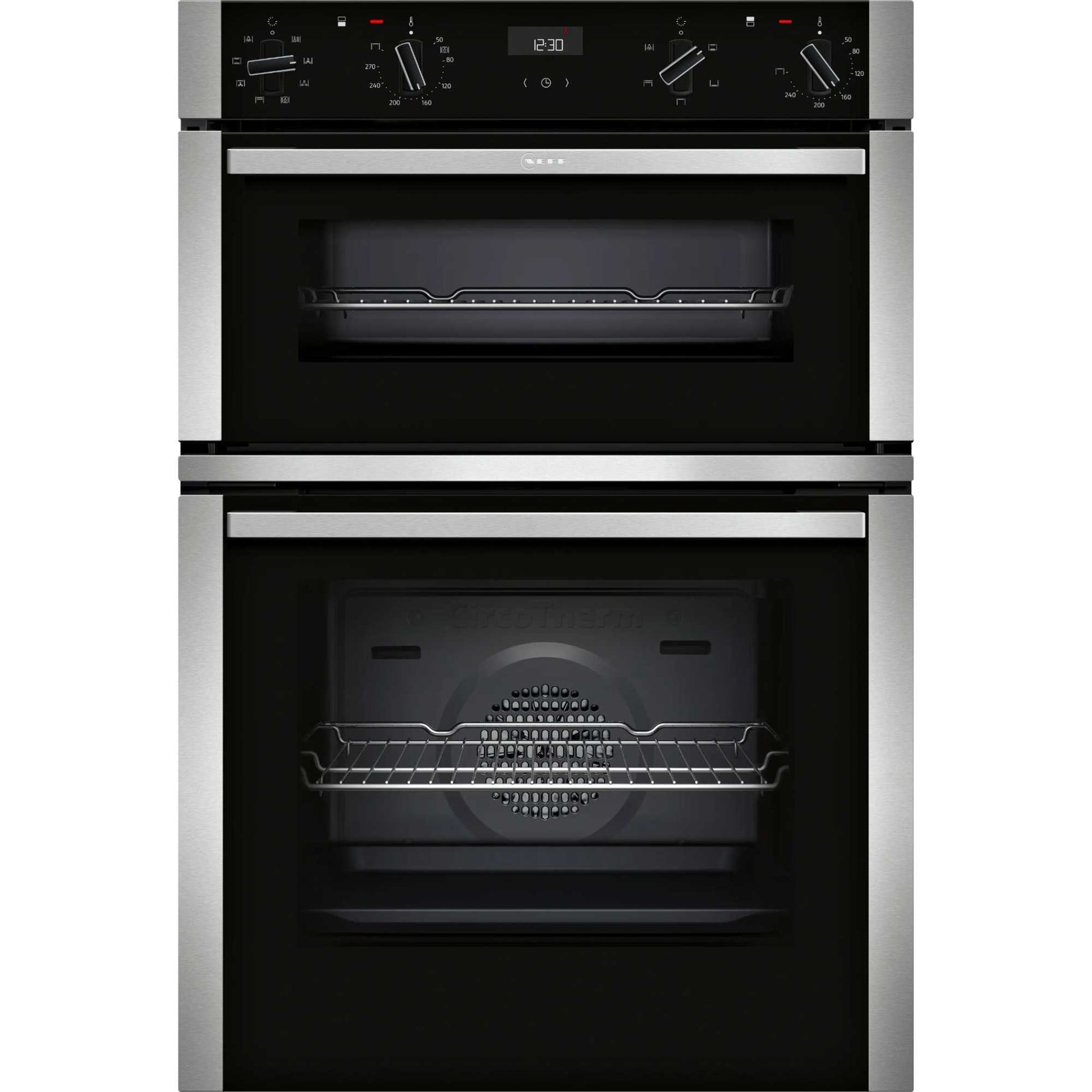 NEFF N 50 U1ACE2AN3B Built-In Double Oven - Stainless Steel