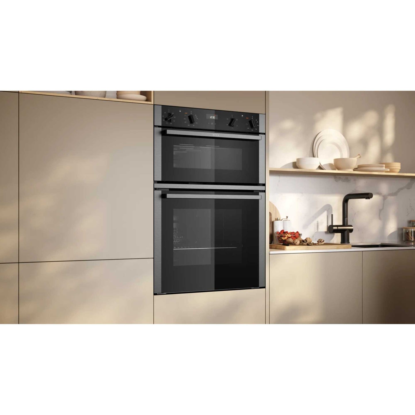 NEFF N 50 U1ACE2AN3B Built-In Double Oven - Stainless Steel
