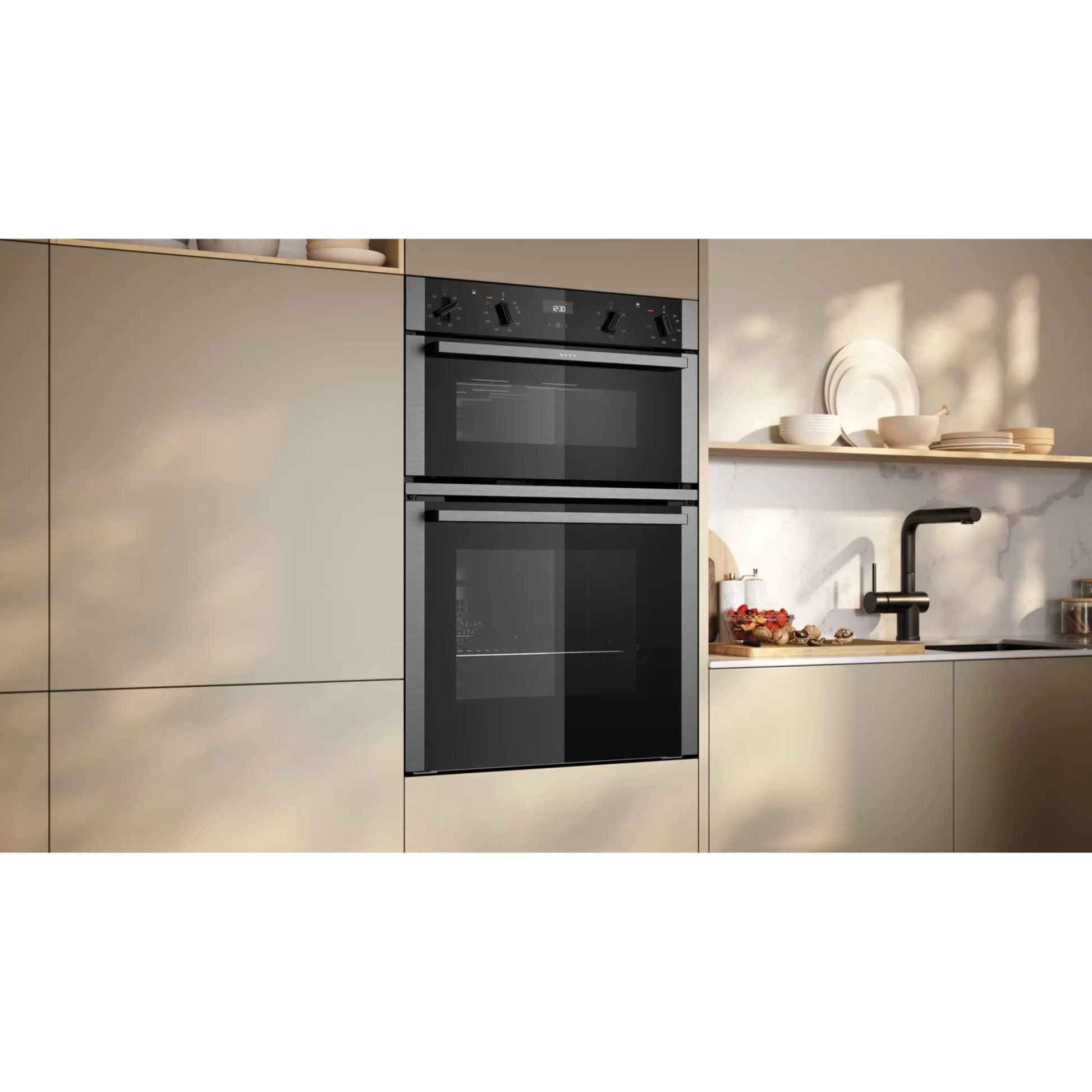 NEFF N 50 U1ACE2AN3B Built-In Double Oven - Stainless Steel