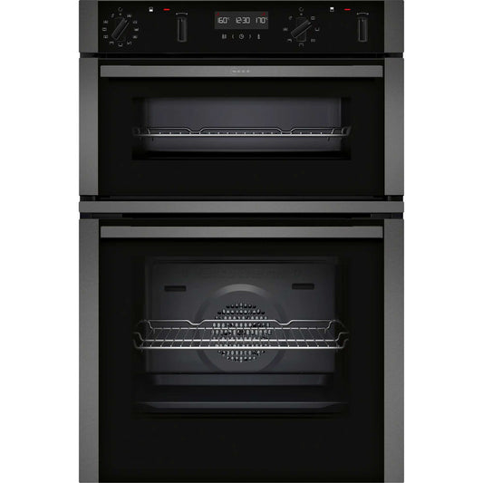 NEFF N 50 U2ACH7AG7B Built-In Smart Double Oven - Graphite Grey