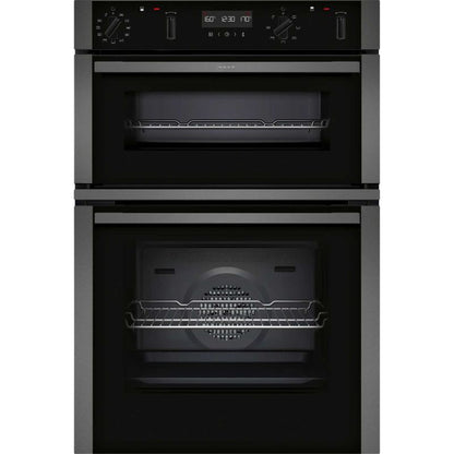 NEFF N 50 U2ACH7AG7B Built-In Smart Double Oven - Graphite Grey