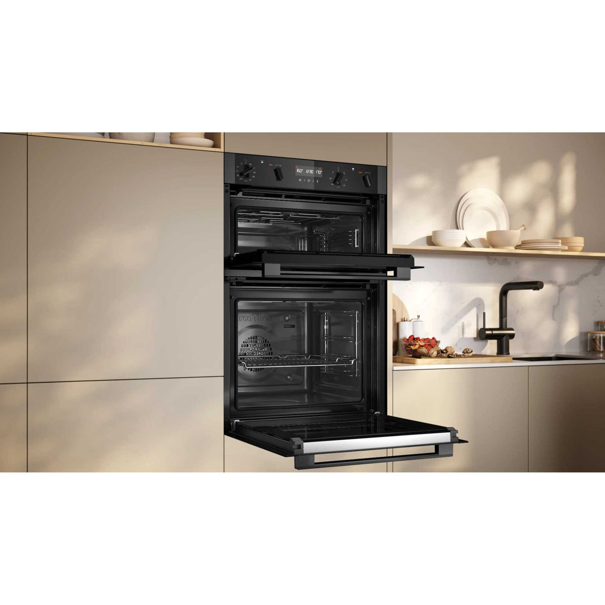 NEFF N 50 U2ACH7AG7B Built-In Smart Double Oven - Graphite Grey