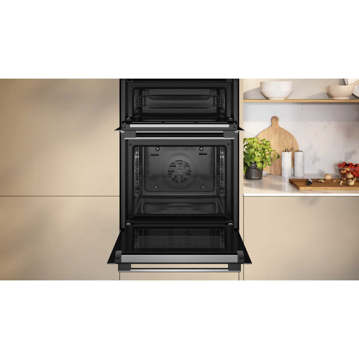 NEFF N 50 U2ACH7AN7B Built-In Smart Double Oven - Stainless Steel