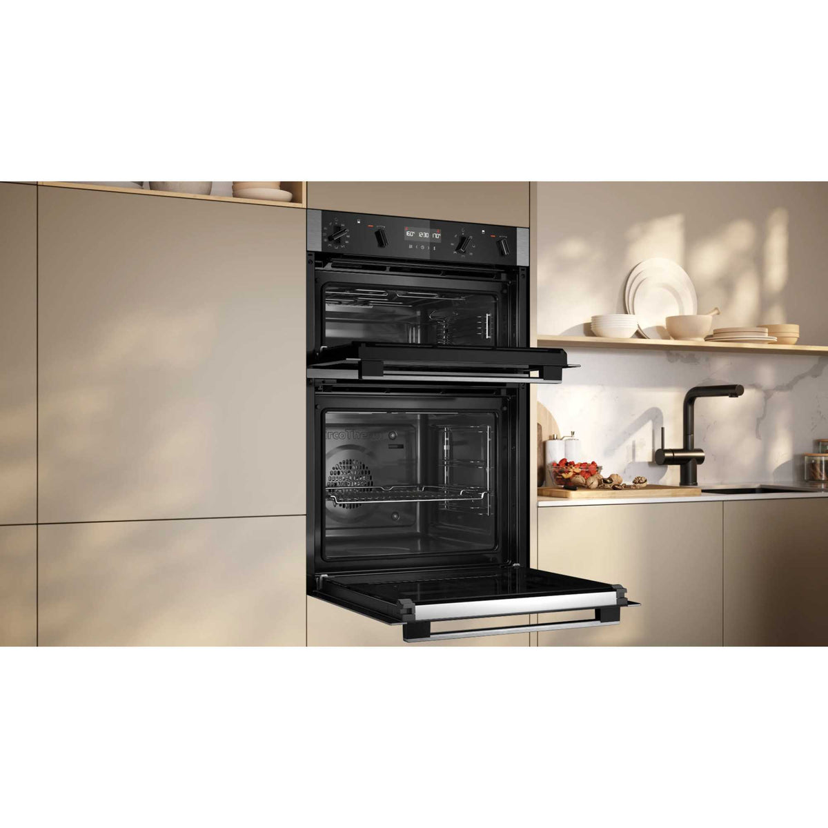 NEFF N 50 U2ACH7AN7B Built-In Smart Double Oven - Stainless Steel