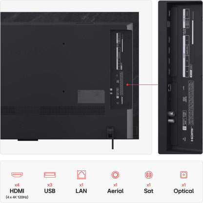LG C54LA 42" 4K HDR Smart webOS TV with AI Concierge - OLED42C54LA