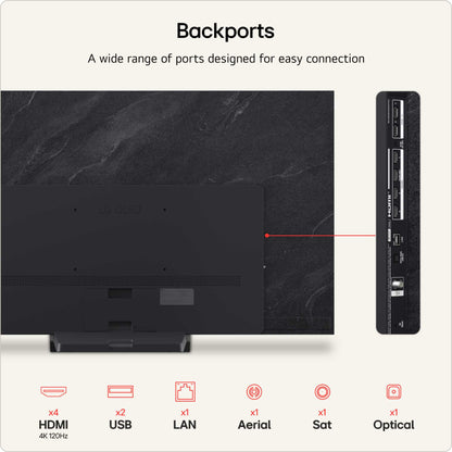 LG C66LB 65" 4K Ultra HD OLED HDR evo AI Smart TV - 65C66LB