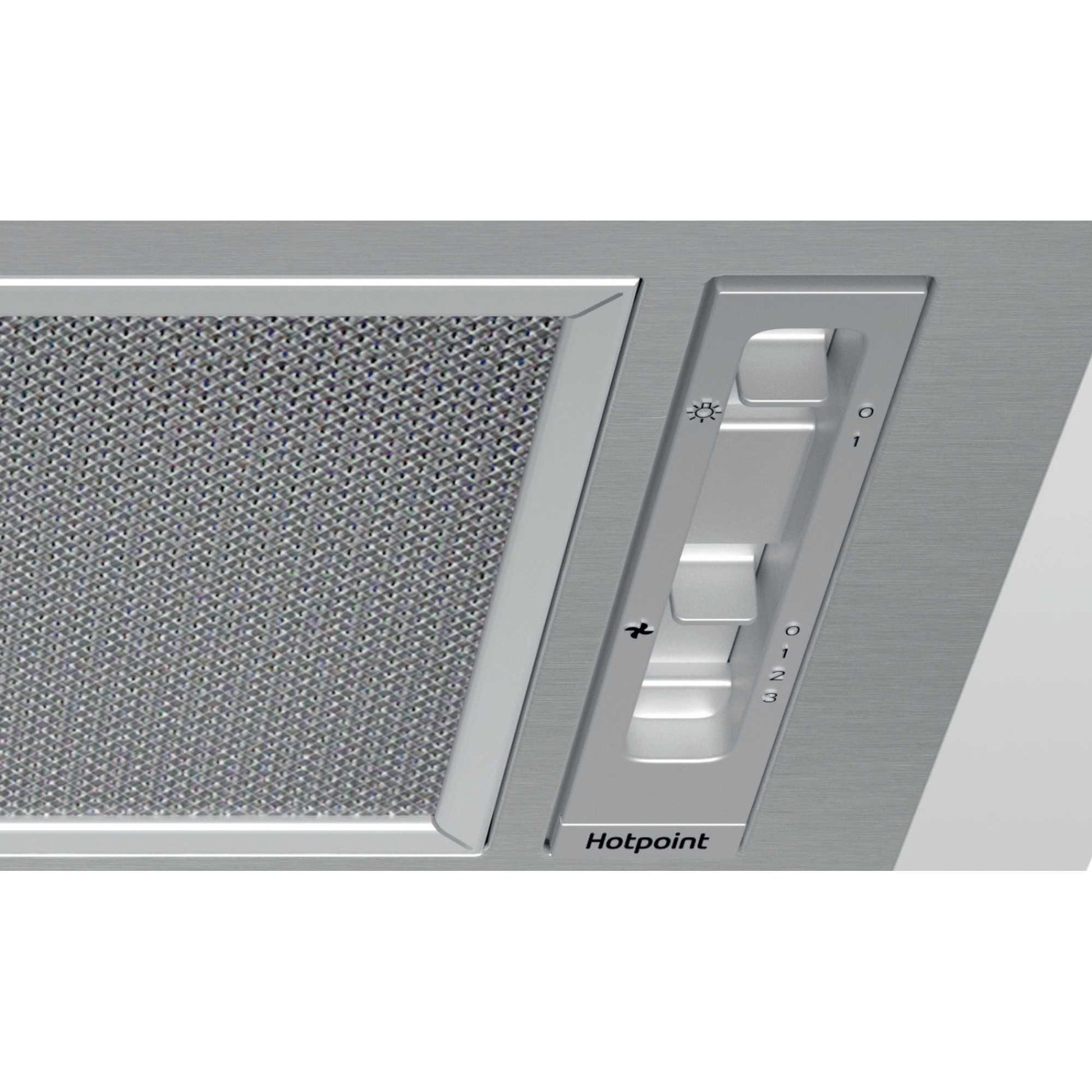 Hotpoint PCT 64 F L SS 60cm Canopy Cooker Hood