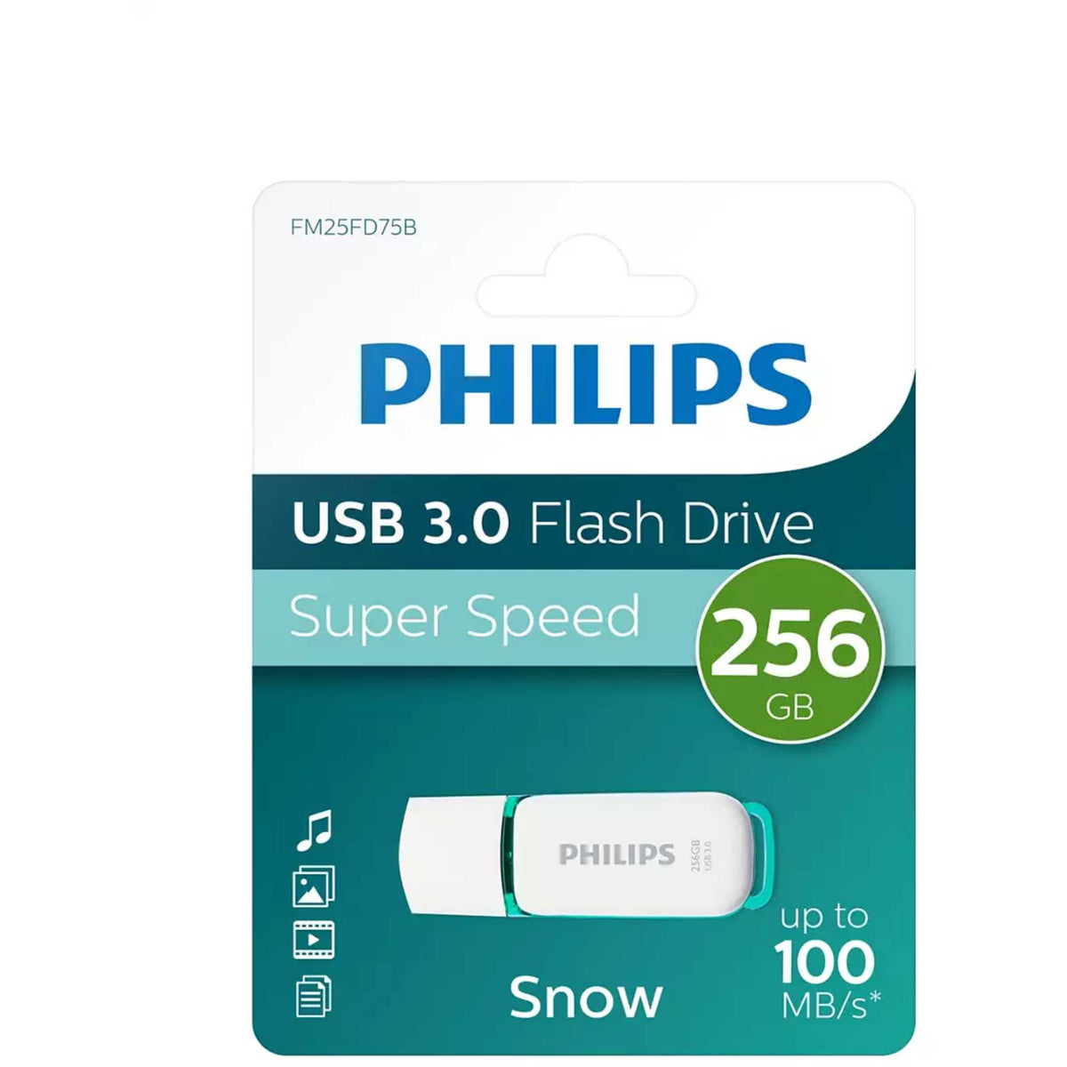 Philips FM25FD75B 256GB USB 3.0 Flash Drive - Snow Edition Green