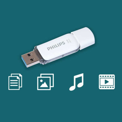 Philips FM32FD75B USB 3.0 32GB Flash Drive - Snow Edition