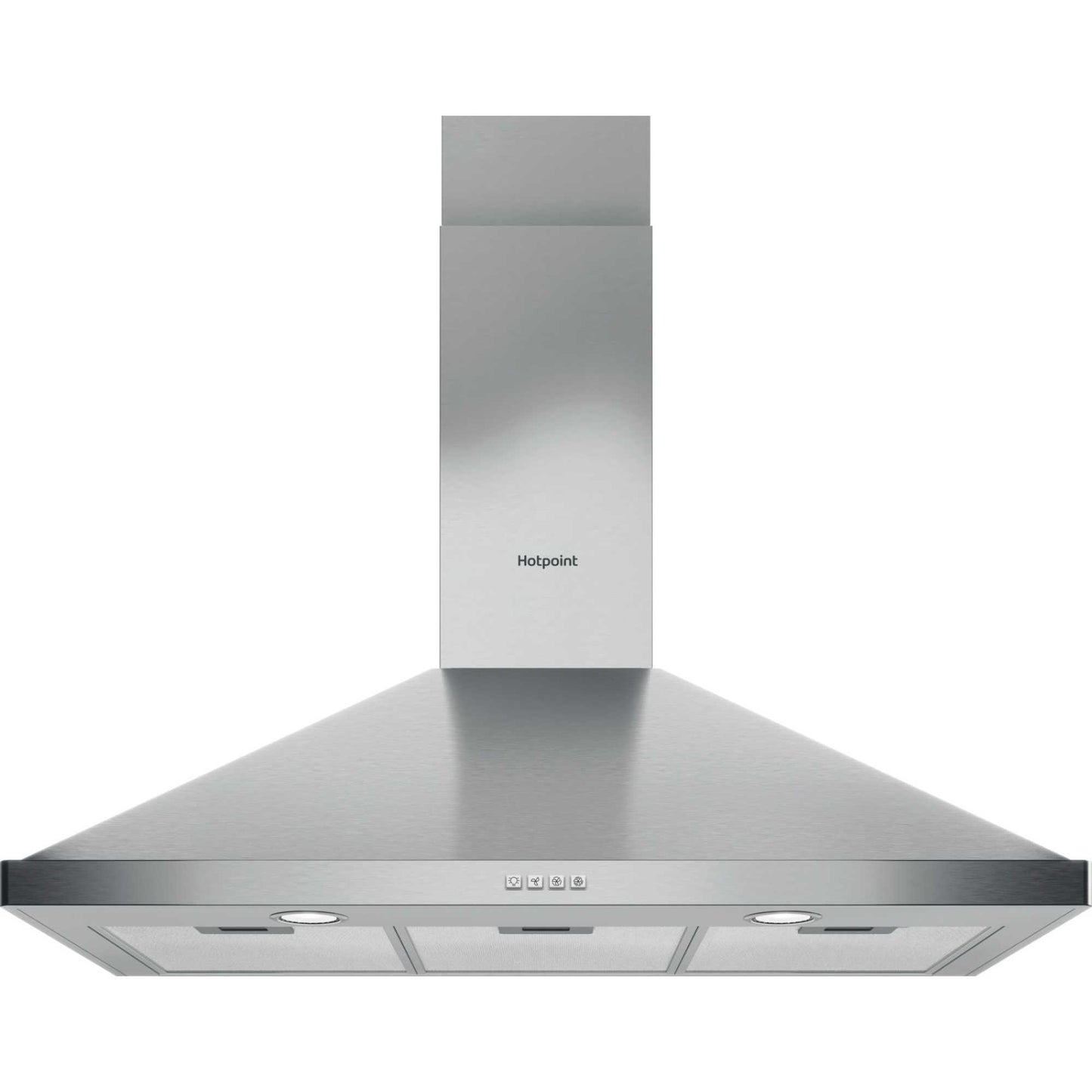 Hotpoint PHPN9.5FLMX/1 90cm Chimney Pyramid Cooker Hood - Stainless Steel