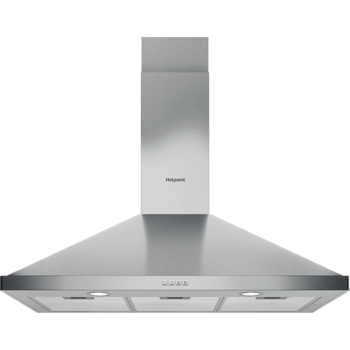 Hotpoint PHPN9.5FLMX/1 90cm Chimney Pyramid Cooker Hood - Stainless Steel