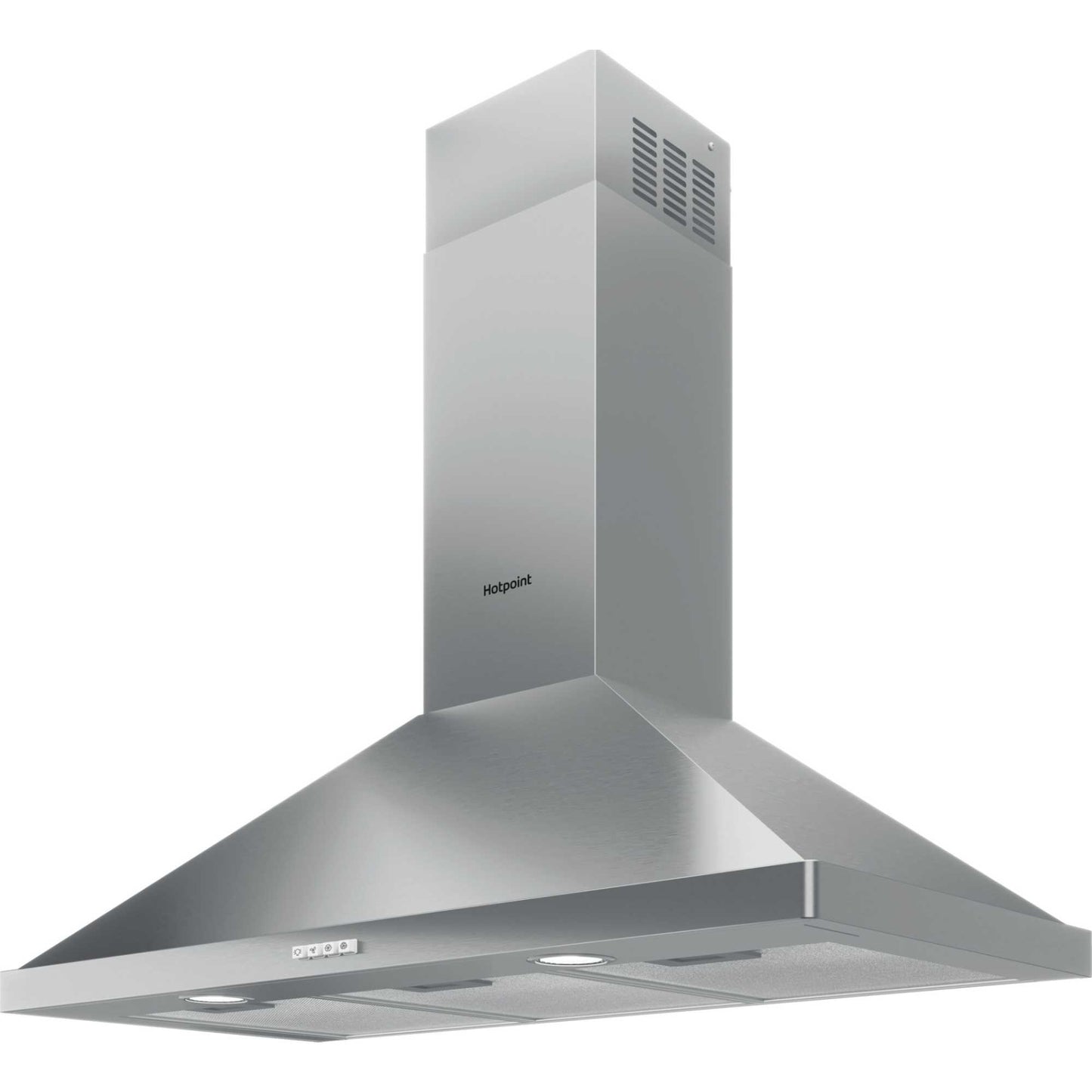 Hotpoint PHPN9.5FLMX/1 90cm Chimney Pyramid Cooker Hood - Stainless Steel