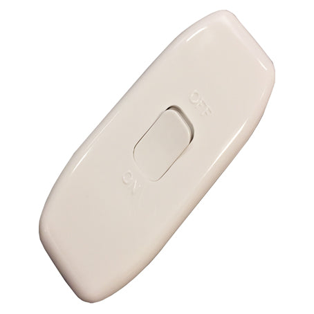 6Amp In Line Switch White (Double Pole With Earth)