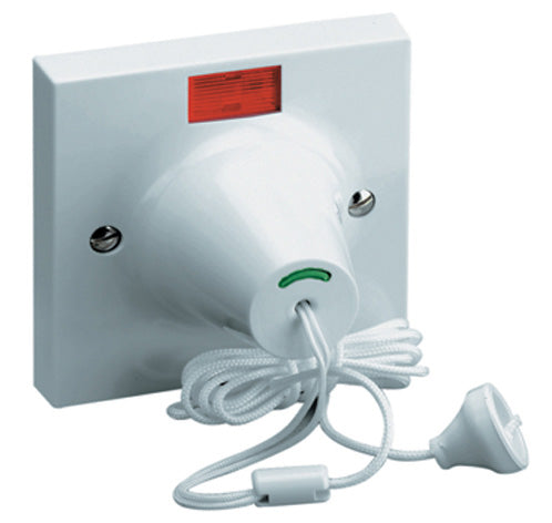 45AMP DOUBLE POLE PULL SWITCH WITH NEON INDICATOR