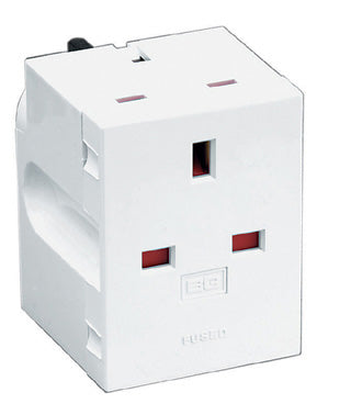 13AMP 3 WAY MUTLI ADAPTER FUSED