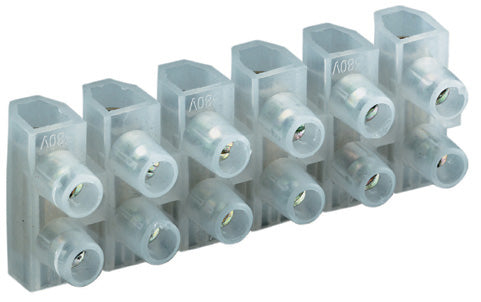 2A CONNECTOR STRIPS 6 WAY POLYETHLENE