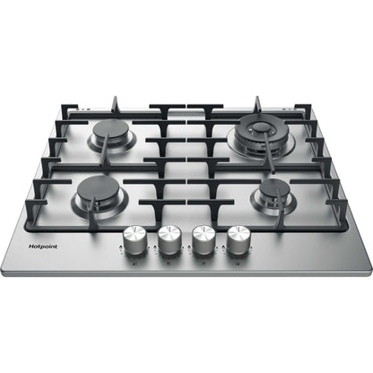 Hotpoint PPH 60G DF IX UK 60cm 4 Burner Gas Hob - Silver