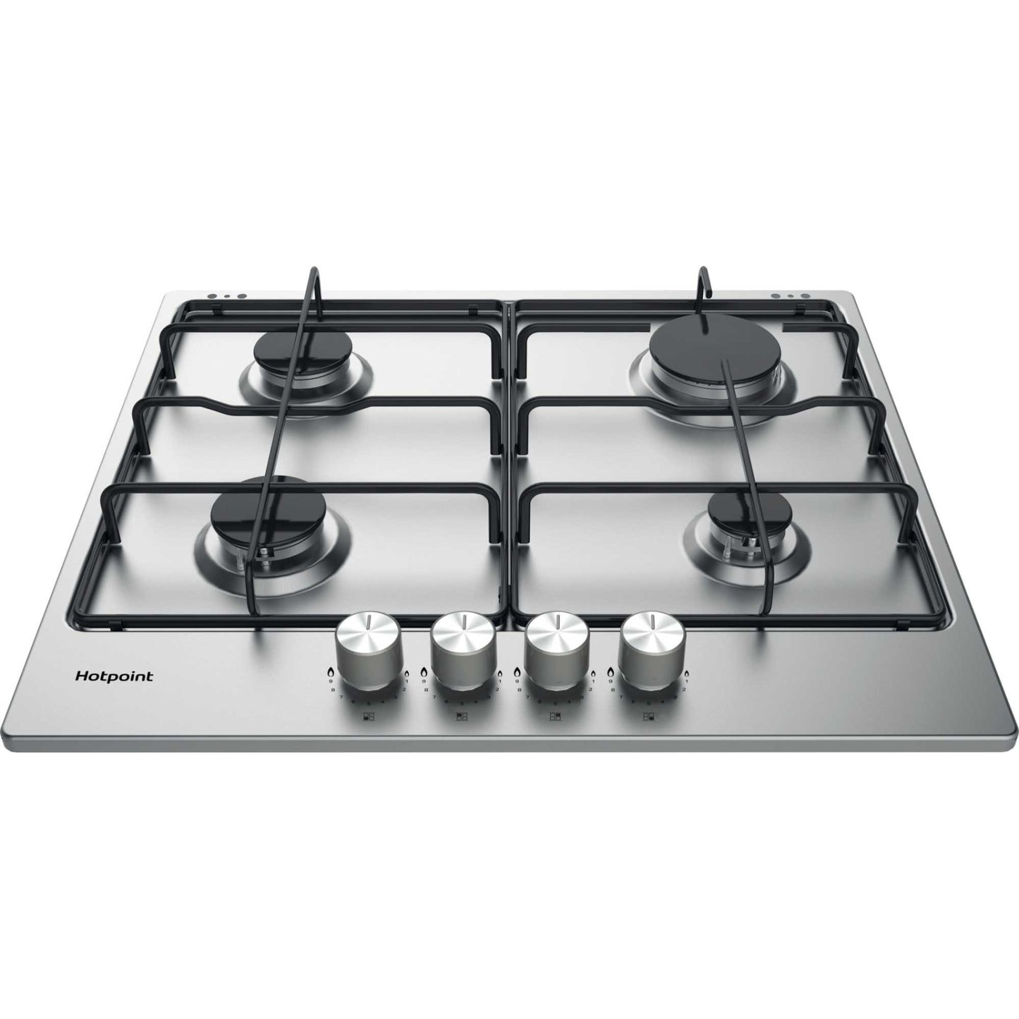 Hotpoint PPH 60P F IX UK 60cm 4 Burner Gas Hob - Silver